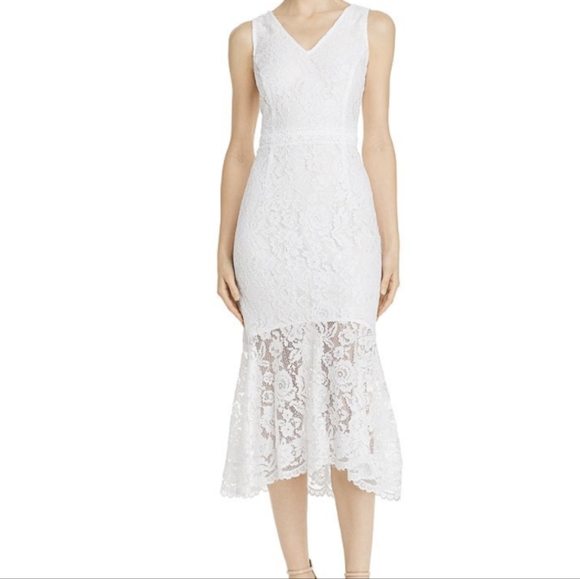 Nanette Lepore White Lace Dress - Picture 1 of 7